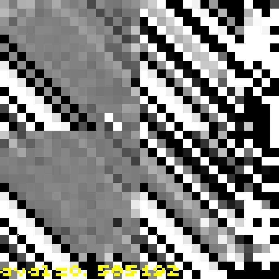 Avalanche matrix for Wang's hash